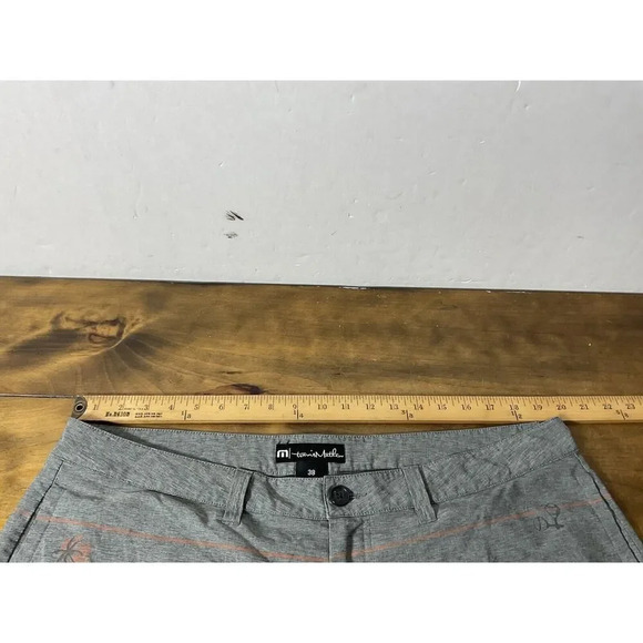 Travis Mathew Men's Gray Palm Tree Golf Shorts Size 38 - Picture 10 of 13